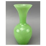 Fenton Green Glass Vase