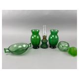 Green Glass Decorative Items