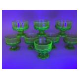 Uranium Glass Goblets