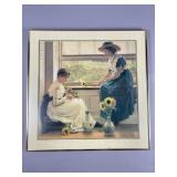 Framed Halftone of George Dunlop Leslieï¿½s Sun and