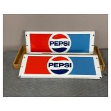 Two Pepsi Advertising Metal Panels