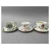 Three Commemorative Teacup Sets