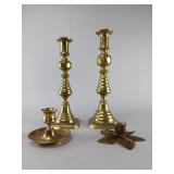 Brass Candlesticks and Holders