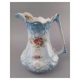 Porcelain Pitcher with Floral Design