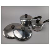 Copper-Bottom Stainless Steel Saucepans