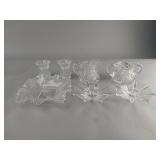 Cut Glass Tableware Set with Decorative Motifs