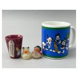 Animaniacs Mug, Disney Shot Glass, and Ducks
