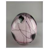 Gibson Glass Paperweight with Heart Motif