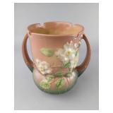 Roseville Pottery White Rose Pattern Vase