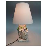 Porcelain Figurine Table Lamp, Occupied Japan