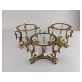 Three Brass Plant Stands