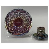 Iridescent Glass Plate and Tumbler Set