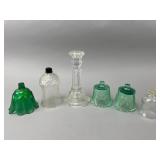 Glass Lamp Parts and Candlestick