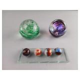 Glass Marbles and Paperweights