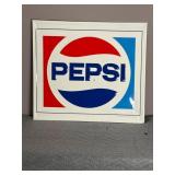 Pepsi Metal Sign by Stout Industries, 1980