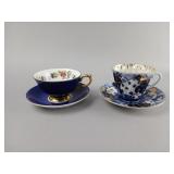 Two Fine China Cup and Saucer Sets