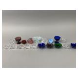 19 Glass Salt Cellars & Dishes