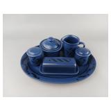 Pfaltzgraff Blue Ceramic Serving Set