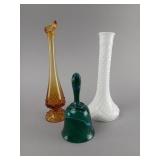 Three Glass Decorative Items