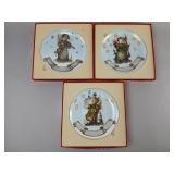 Three Hummel Christmas Collector Plates