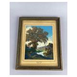 Framed Halftone Print by Maxfield Parrish