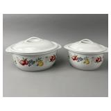 Corelle Fall Harvest Casserole Dishes with Lids
