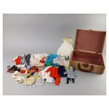 Vintage Doll Clothes with Case and Accessories