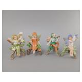 Four Ceramic Fairy Figurines