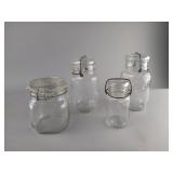 Glass Jars with Metal Closures