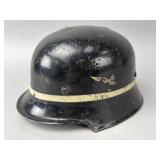 German WWII M-38 Luftwaffe Fire Service Helmet