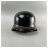 German WWII Era M35 Double Decal Helmet