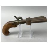 3 Barrel Percussion "Duckfoot" Pistol by CMC