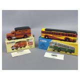 Two Corgi Classics Die-Cast Mack Van and Bus