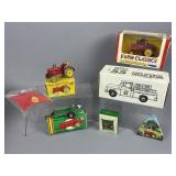 A Collection of 9 Massey Harris Farm Toy Vehicles