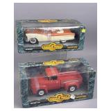 A Pair of Ertl American Muscle 1956 Ford Models