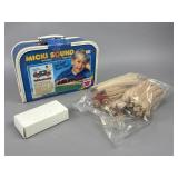 MICKI SOUND Wooden Train Set with Tracks and Cars