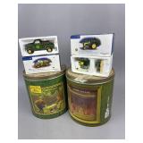 John Deere Tins and Department 56 Die-Cast Models