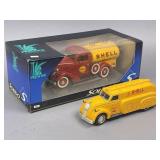 A Pair of Solido and Ertl Shell Tanker Trucks