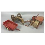 Trio Vintage Tru-Scale Homemade Farm Toy