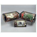 Three Boxed Scale 1940 Ford Die-Cast Replica