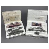 Pair Hawthorne Village Spirit America Train Sets