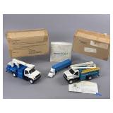 Three Consumers Energy Utility Toy Trucks