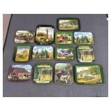 John Deere and Coca-Cola Tin Change Trays