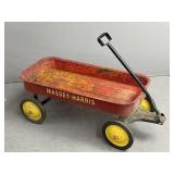 Distressed Vintage Massey-Harris Red Metal Pull