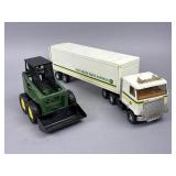A Pair of ERTL John Deere Die Cast Toy Vehicles