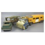 Two Vintage Structo & TootsieToy Semi Truck Toys