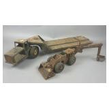 Two Vintage Pressed Steel Construction Toys