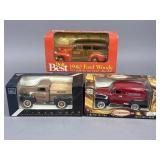 Three Boxed Die-Cast Ford Hardware Store Vehicle