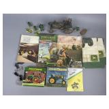 John Deere Memorabilia and Cast Iron Tractor Lot