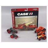 Six Ertl Case Mini Scale Die-Cast Model Tractors